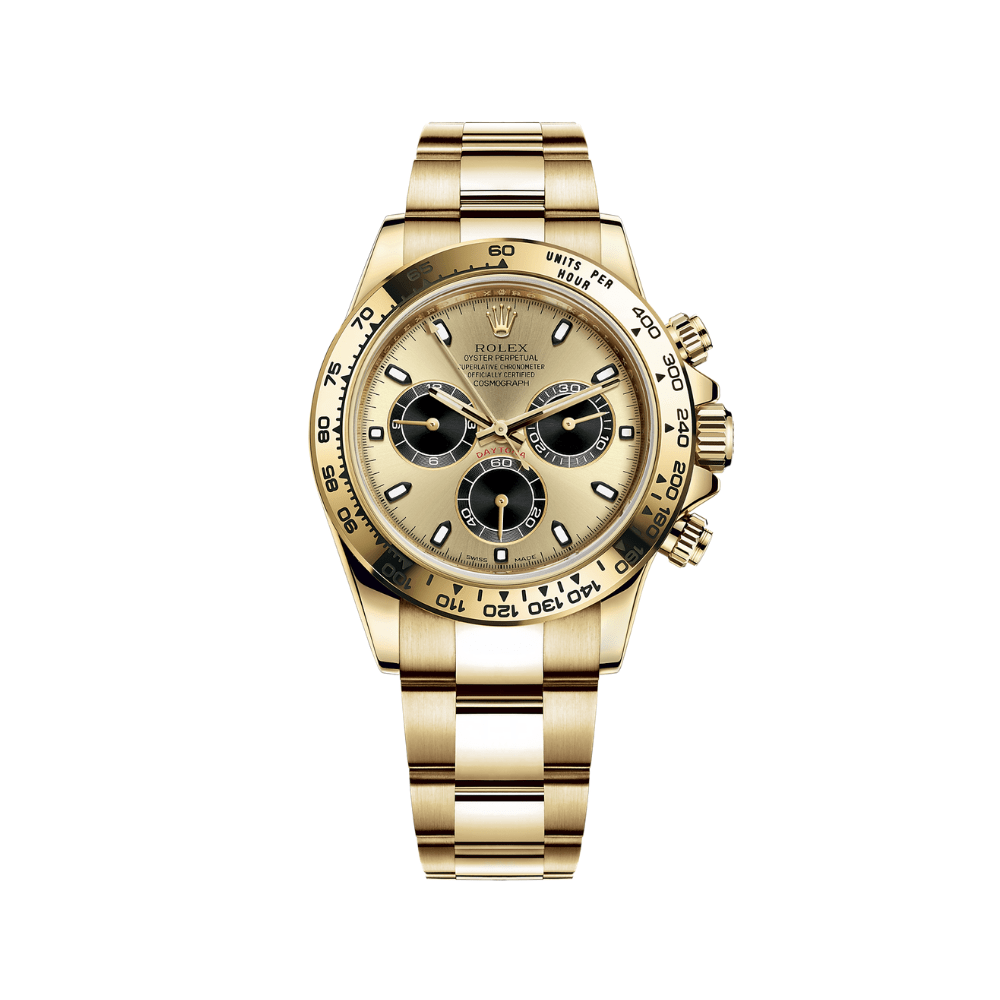 Rolex Daytona 116508 Ouro Amarelo Mostrador Champanhe