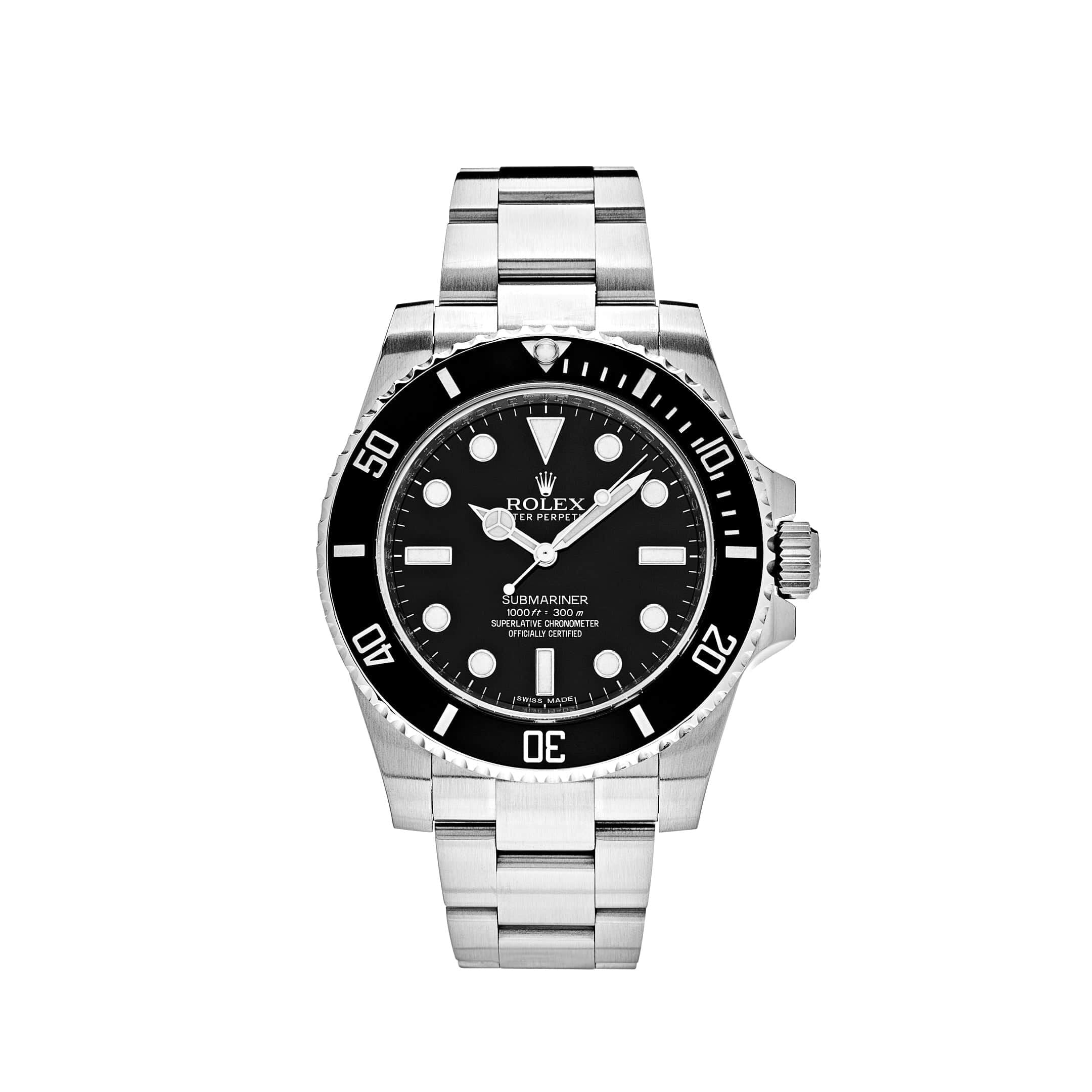 Rolex Submariner No Date 114060 Aço Inoxidável Mostrador Preto