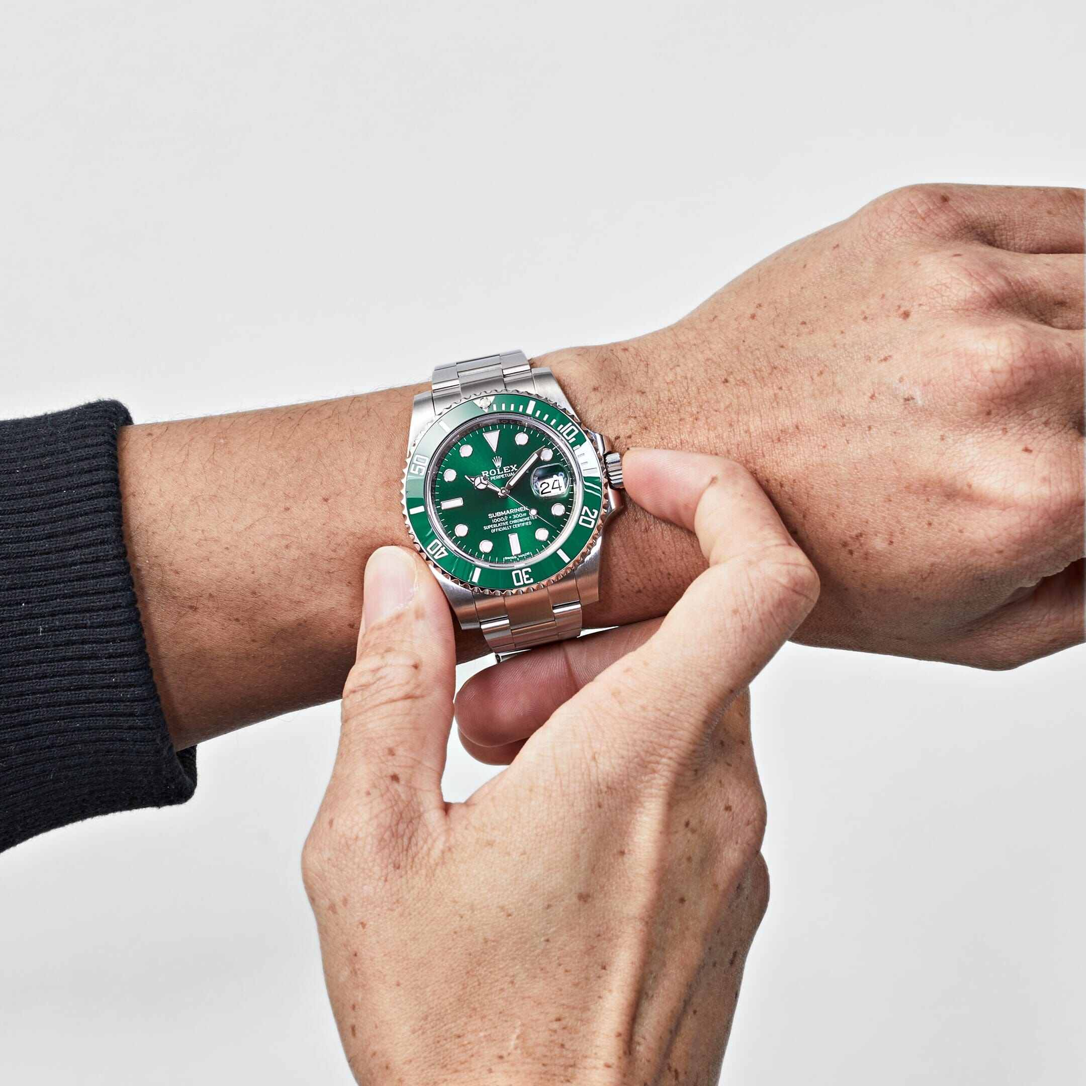 Rolex Submariner Date 116610LV 'Hulk' Aço Inoxidável Mostrador Verde