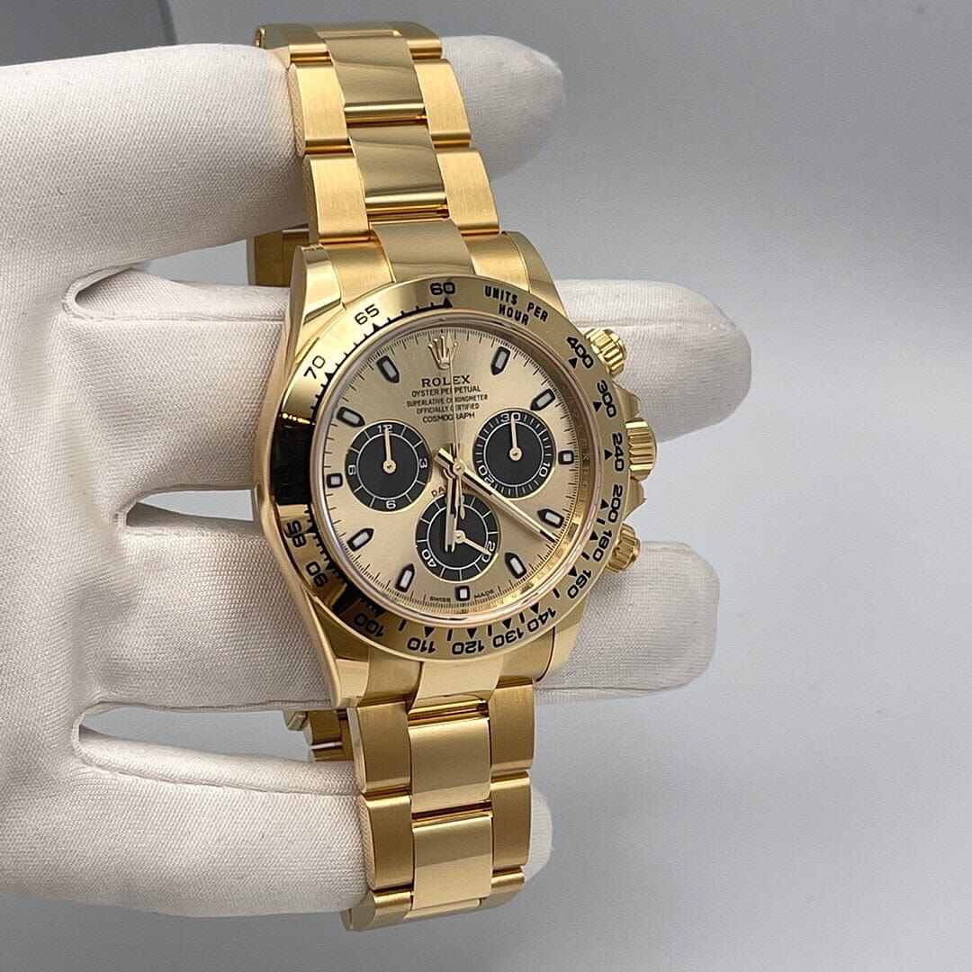 Rolex Daytona 116508 Ouro Amarelo Mostrador Champanhe