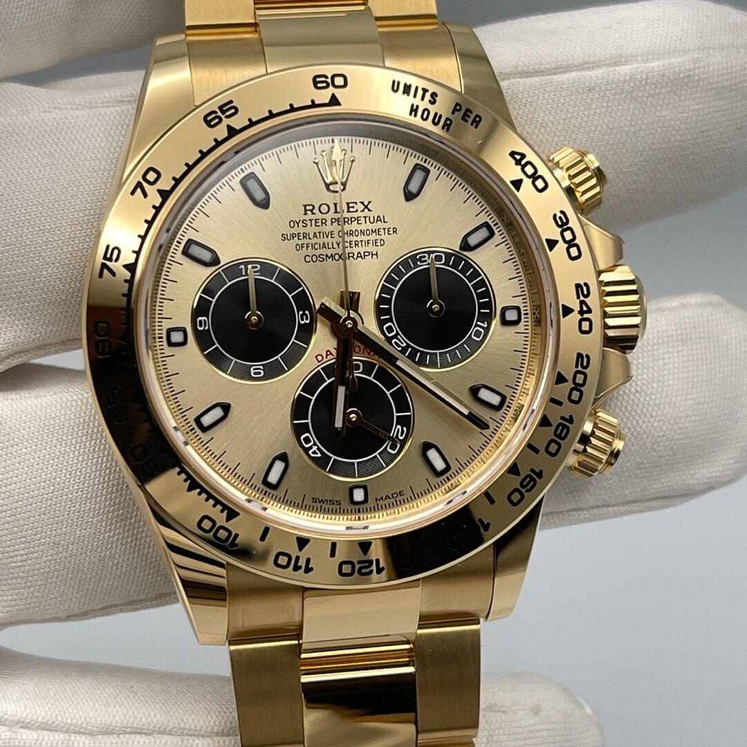 Rolex Daytona 116508 Ouro Amarelo Mostrador Champanhe